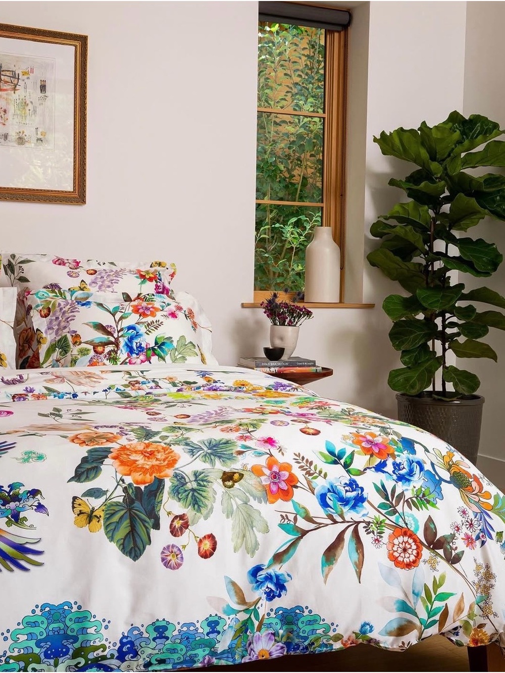 Johnny Was “Dreamer” Cotton Duvet Cover Set (Queen)